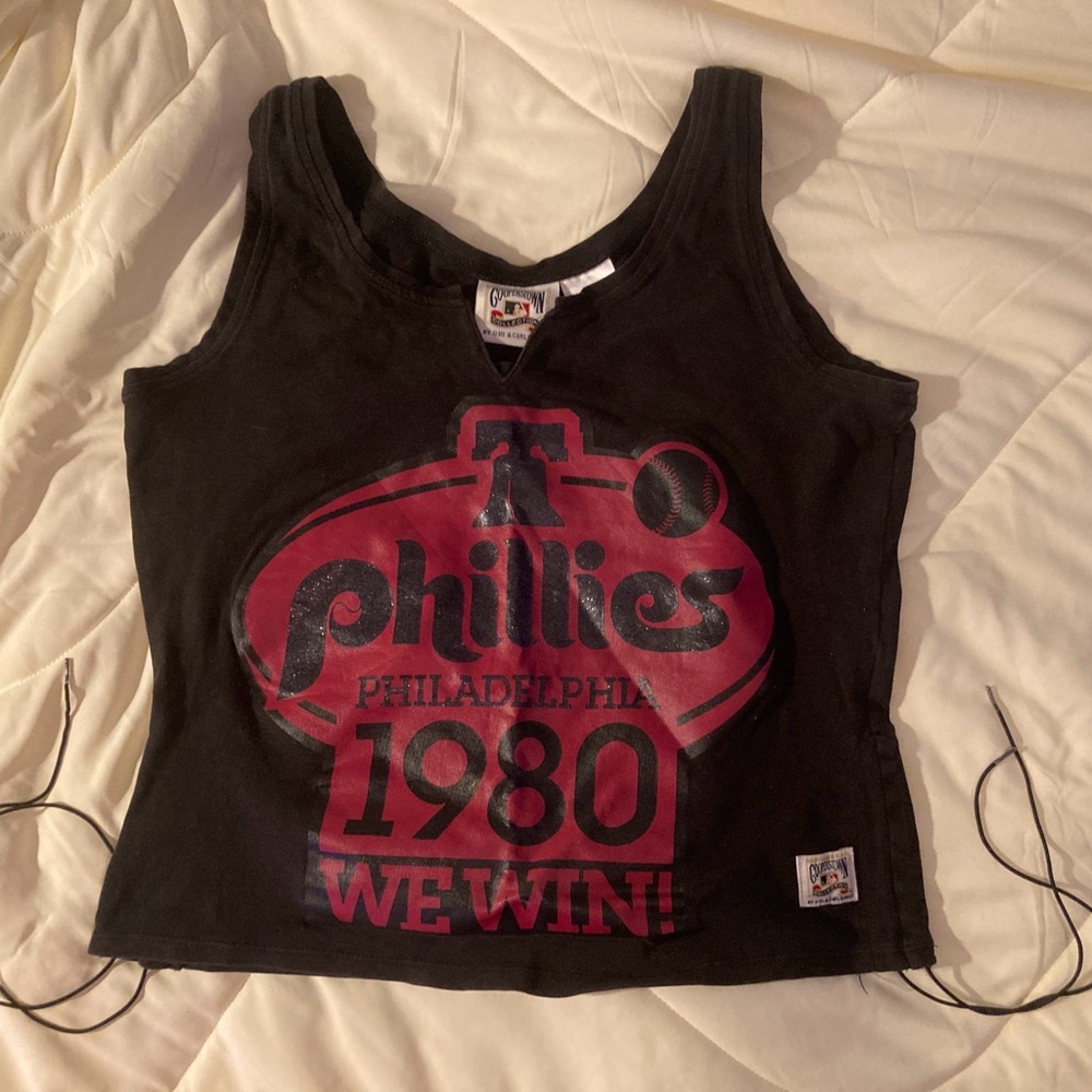 Sexy Cooperstown Collection Phillies 1980 Tank Top